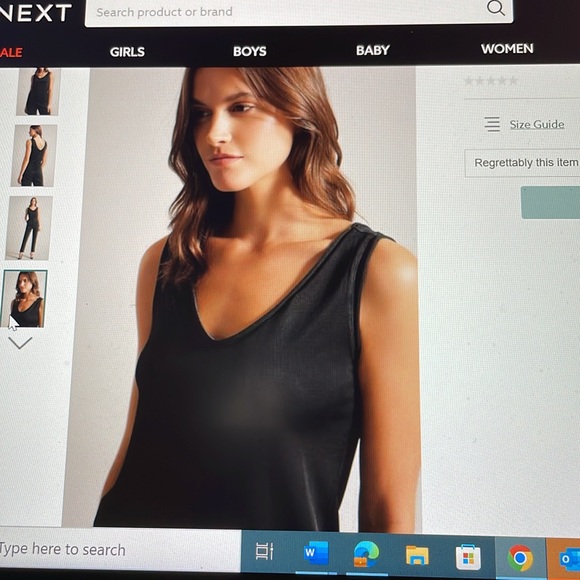 Ted baker Shavon v neck sleeveless top - Picture 2 of 9